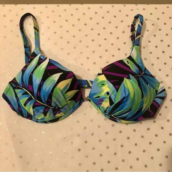 Venus Tropical Print Bikini Top Size C Cup - Picture 3 of 7